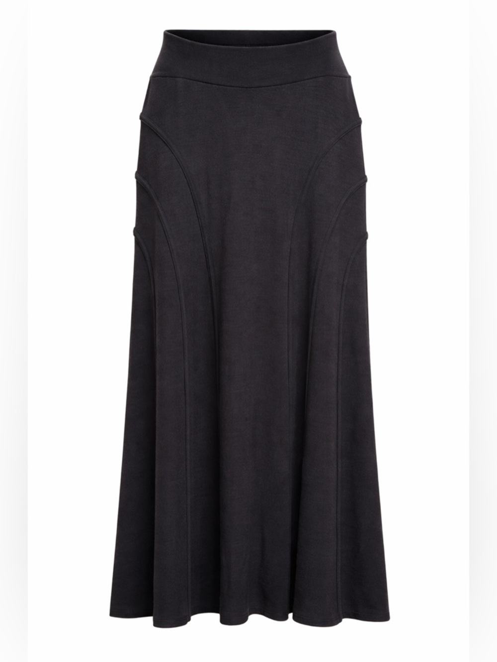 Missoni Black Midi Skirt Wool Blend Italian Designer Minimalist Chic- Size 12